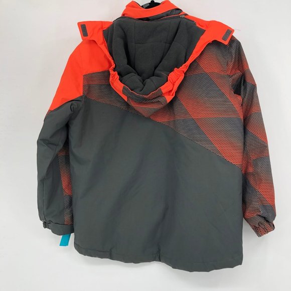 Free Country Orange/Gray All-Season Overcoat | Size 14 Boys - Picture 6 of 6